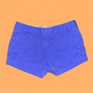 Purple J. Crew 100% Cotton Chinos Broken In Shorts